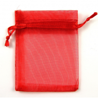 MXY Organza Drawstring Bag Party Wedding Gift Candy Pouches 10x12cm/3.9x4.7inch Red 100PCS 