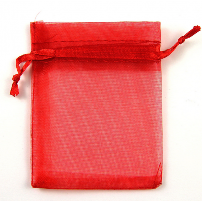 MXY Organza Drawstring Bag Party Wedding Gift Candy Pouches 10x12cm/3.9x4.7inch Red 100PCS 