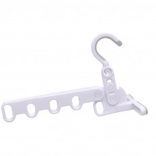 MXY Home Plastic Over the Door Hanger 5 Hole Hooks Retractable Clothes Indoor Rack Folding Hanger Hook Hang Drying Rack Hook Behind the Door Without Nails Hooks Coat Hooks