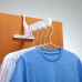 MXY Home Plastic Over the Door Hanger 5 Hole Hooks Retractable Clothes Indoor Rack Folding Hanger Hook Hang Drying Rack Hook Behind the Door Without Nails Hooks Coat Hooks