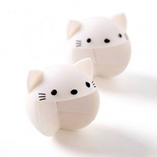 MXY Home Safety Anti-collision Edge Corner Guard Protector Baby Soft Silicone Cartoon Thickening Collision Angle Table Desk Bumper Cover Pad Child Infant Kid Cute Pack of 2 Units White Cats