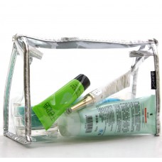 MXY Multi-functional Comestic Bag Transparent Waterproof Travel Portable Makeup Organizers (Silver) 