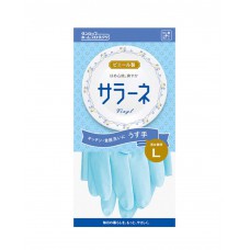 MXY Dishwashing Waterproof Water Stop Household Gloves Thin Clean Rubber Living Gloves (Blue-L)