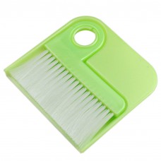 MXY Plastic Handle Mini Broom And Dustpan Set Corner Cleaner For Office Home Kitchen Car Keyboard (L-Green)