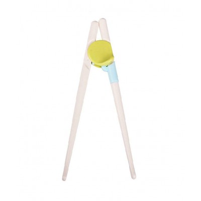 MXY Children Training Chopsticks Helper Set 1 Pair Pack (Green)