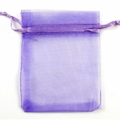 MXY Organza Drawstring Bag Party Wedding Gift Candy Pouches 10x12cm/3.9x4.7inch Purple 100PCS