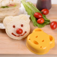 MXY Pocket Sandwich Maker  Bread Mold Toast Mould DIY Cutter Pretty Cute Bear Hand Tools Stamp Kit Bread Tool (Yellow)