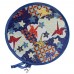 MXY Foldable Fan Round Japanese Style Summer Handheld Folding Fans Festival Wedding Party Decor Home Personal Decoration 4 Units Different Beautiful Patterns