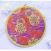 MXY Foldable Fan Japanese Style Summer Handheld Round Folding Fan Beautiful Pattern Festival Decor Wedding Birthdays Home Decoration 4 Units Different Patterns