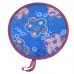 MXY Foldable Fan Japanese Style Summer Handheld Round Folding Fan Beautiful Pattern Festival Decor Wedding Birthdays Home Decoration 4 Units Different Patterns