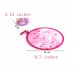 MXY Foldable Fan Japanese Style Summer Handheld Round Folding Fan Beautiful Pattern Festival Decor Wedding Birthdays Home Decoration 4 Units Different Patterns