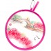 MXY Foldable Fan Japanese Style Summer Handheld Round Folding Fan Beautiful Pattern Festival Decor Wedding Birthdays Home Decoration 4 Units Different Patterns