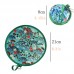MXY Foldable Fan Round Japanese Style Summer Handheld Folding Fans Festival Wedding Party Decor Home Personal Decoration 4 Units Different Beautiful Patterns