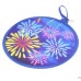 MXY Foldable Fan Japanese Style Summer Handheld Round Folding Fan Beautiful Pattern Festival Decor Wedding Birthdays Home Decoration 4 Units Different Patterns