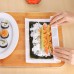 MXY Sushi Rolling Kit Mat Japanese Sushi Making Kit White Plastic With A Mini Rice Paddle (L-8166)